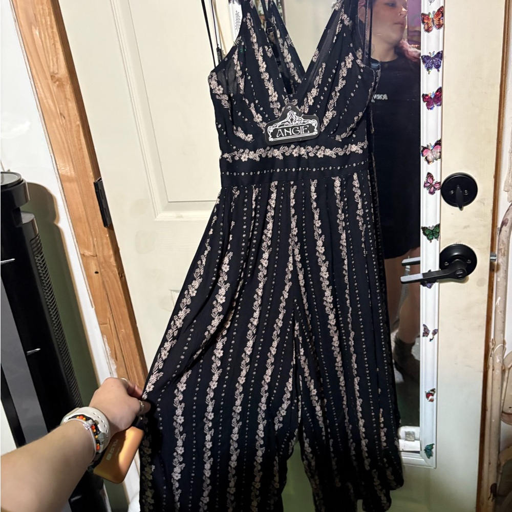 Angie Navy Floral Dress